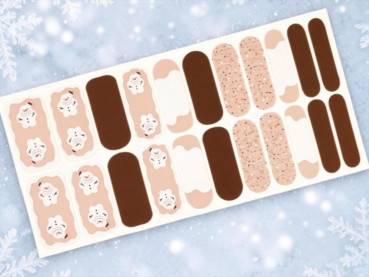 Snow Buddy- WIDE Nail Polish Strips - Wide Nails, Non-Toxic