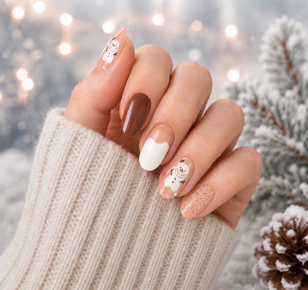 Snow Buddy- WIDE Nail Polish Strips - Wide Nails, Non-Toxic