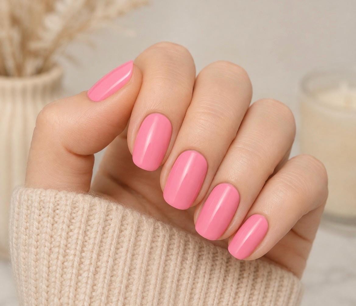 Pink Nail Polish Strips: Non-Toxic Nail Wraps