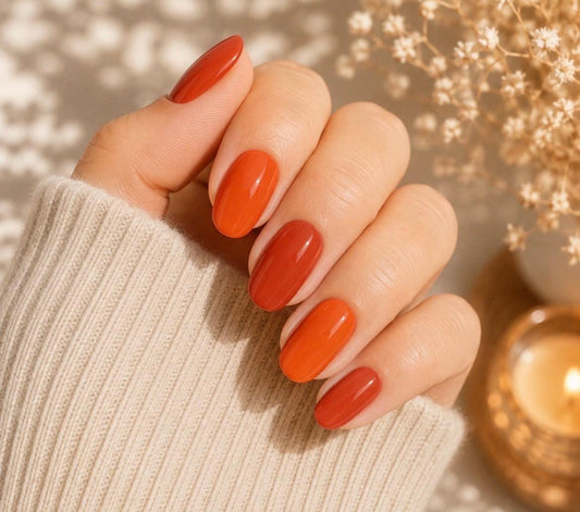 Tangerine Muse- Non-Toxic Nail Polish Strips, Nail Stickers