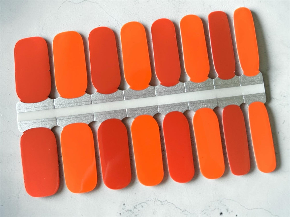 Tangerine Muse- Non-Toxic Nail Polish Strips, Nail Stickers