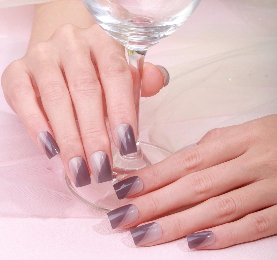Expresso Edge- Gel Nail Polish Strips: No UV Light Needed- Non-Toxic