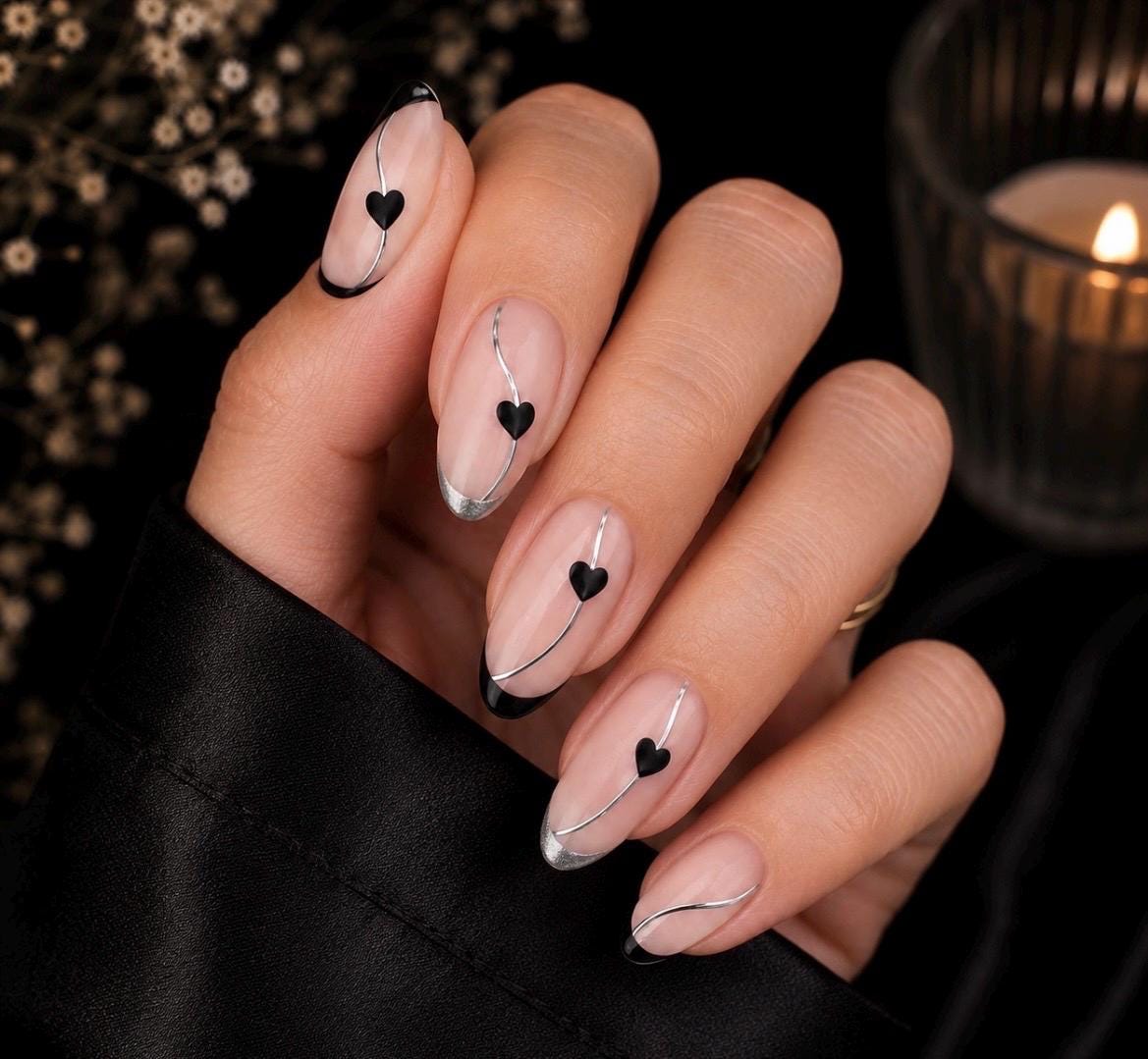 Love Lines - 3-D Nail decals- easy to apply nail stickers