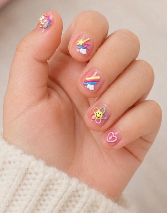 KIDS 3-D Nail decals-Happy Days