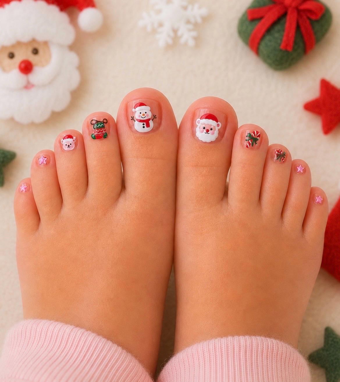 3-D Nail decals- Festive Friends