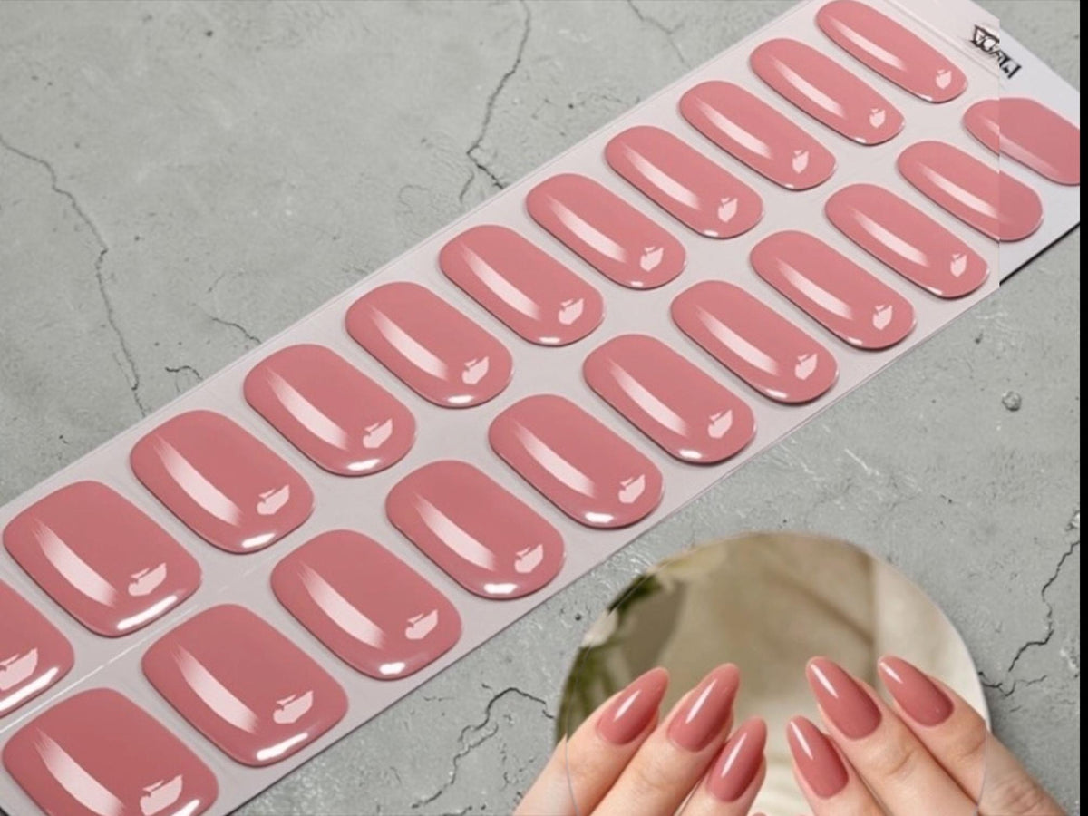 Mauve About You- Gel Nail Polish Strips: No UV Light Needed- Non-Toxic
