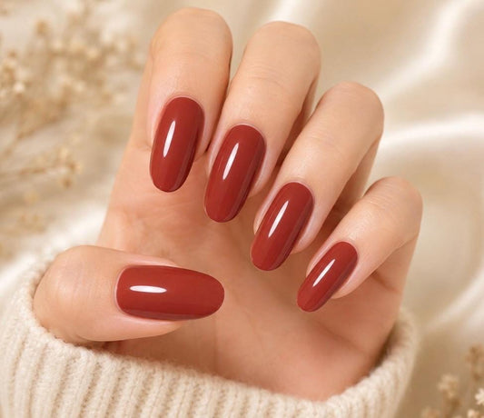 Autumn Clay- Gel Nail Polish Strips: No UV Light Needed- Non-Toxic