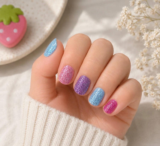 KIDS Nail Wraps -Sugar Plum Sparkle