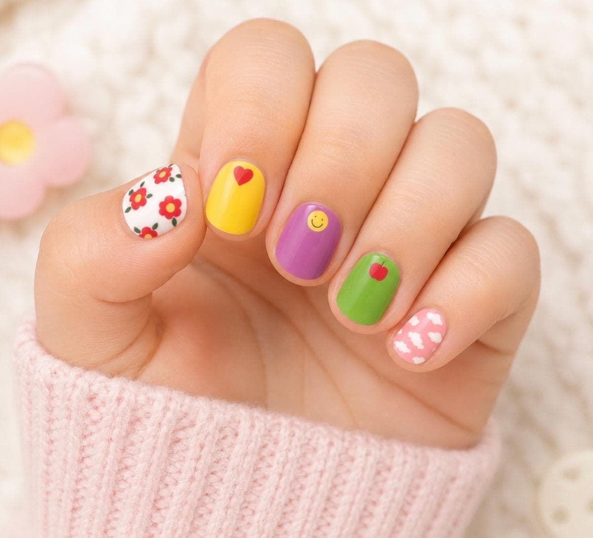 KIDS Nail Wraps- Happy Days