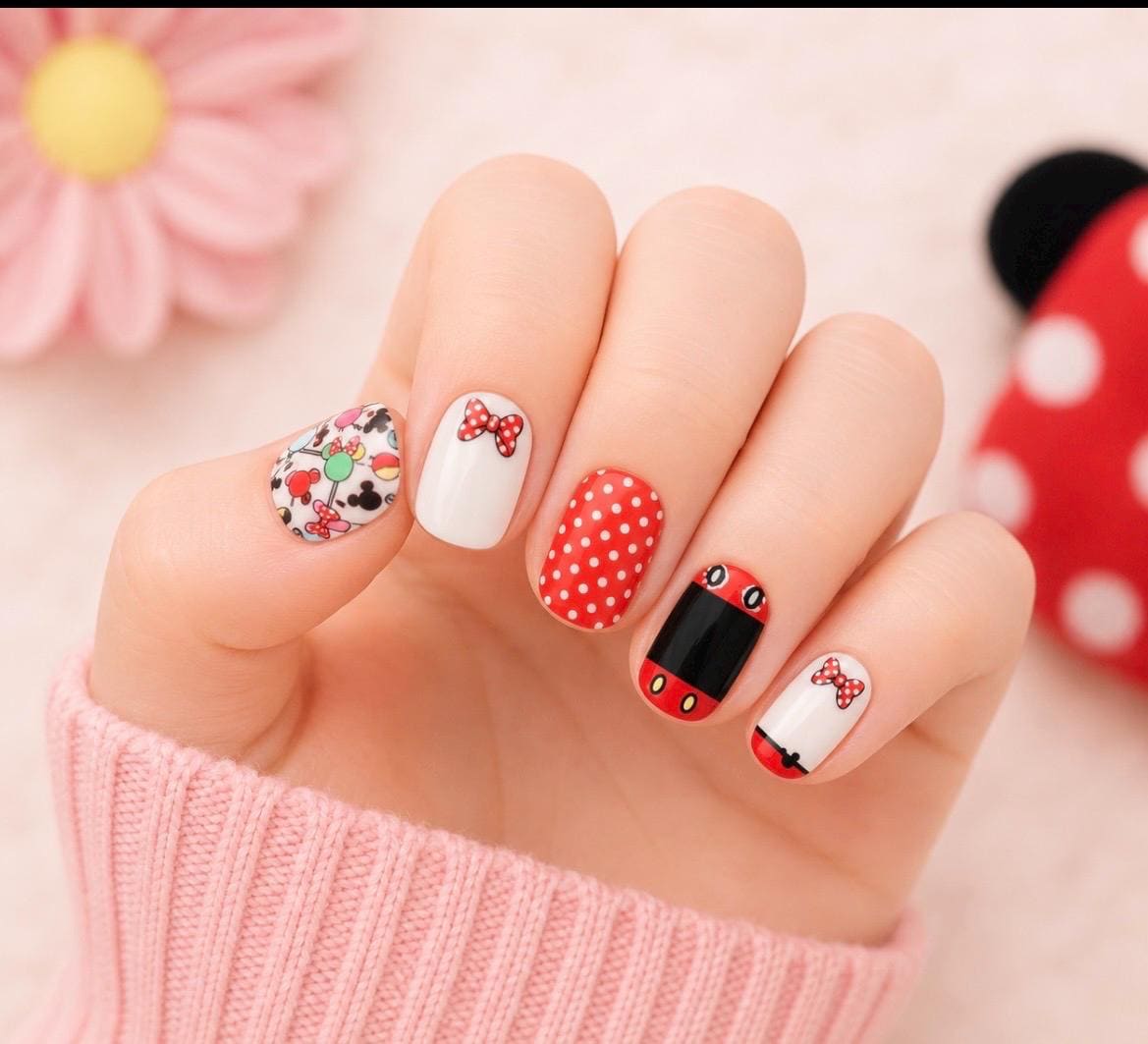 KIDS Nail Wraps- Magic Mouse Bows