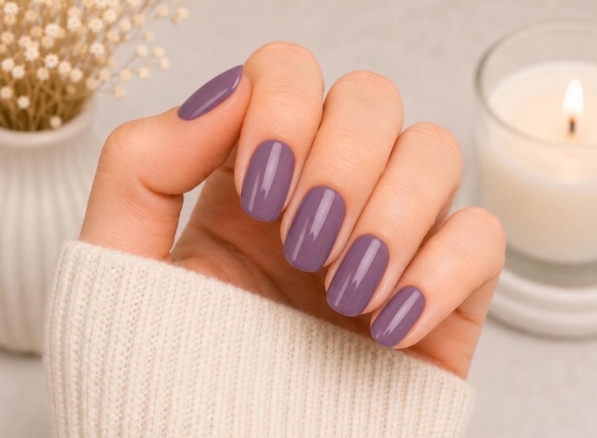 Plum Purple Nail Polish Strips: Non-Toxic Nail Wraps