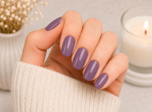 Plum Purple Nail Polish Strips: Non-Toxic Nail Wraps