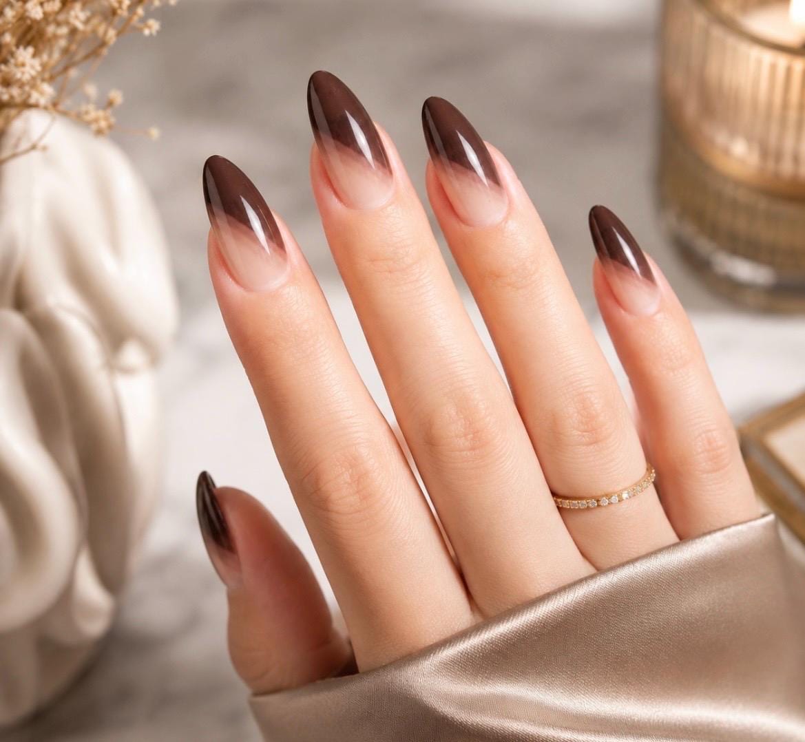 Expresso Edge- Gel Nail Polish Strips: No UV Light Needed- Non-Toxic