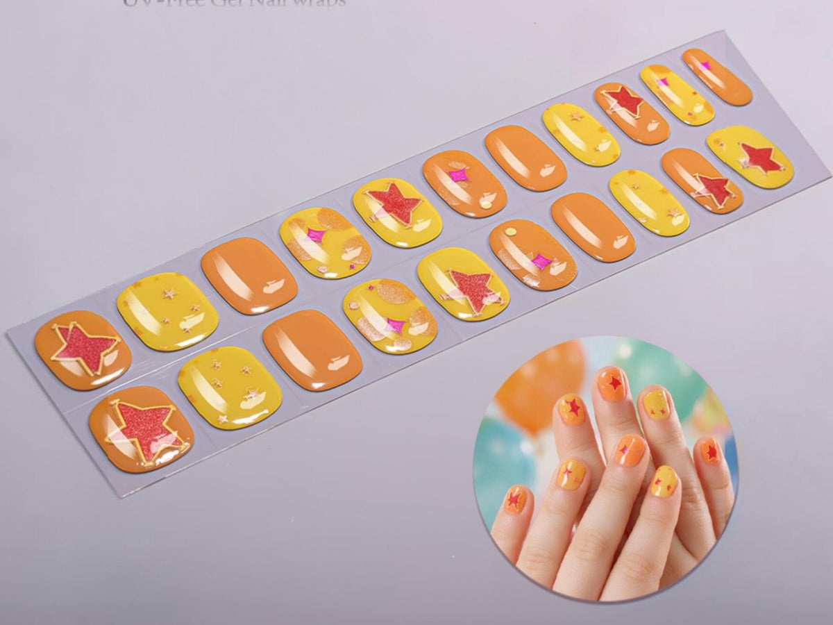 KIDS Nail Wraps-Superstar Shine- No UV Gel