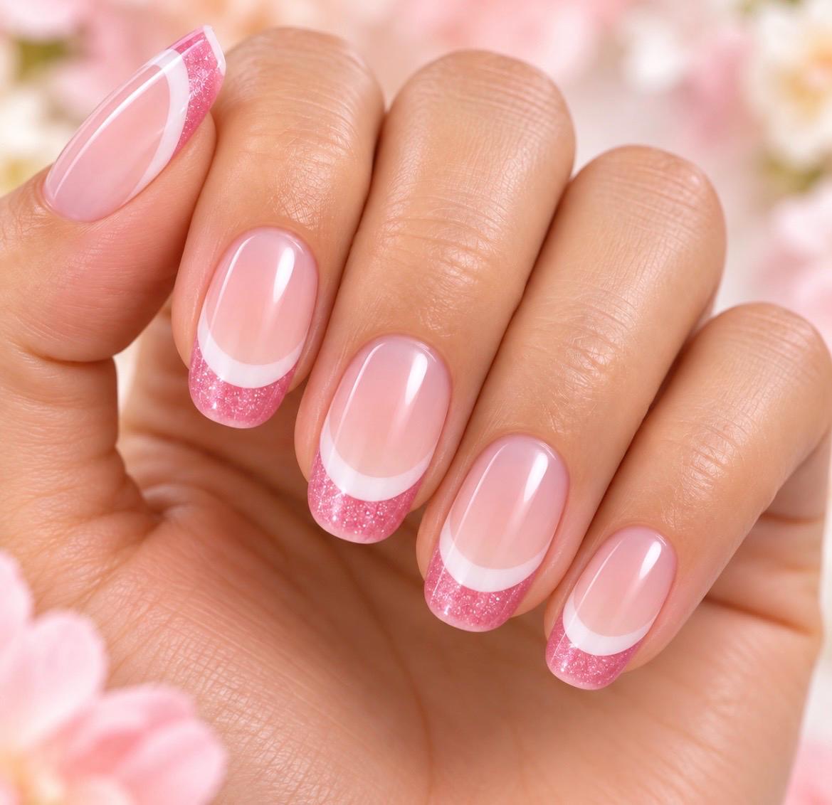 Simply French TIPS ONLY - 3-D Nail decals- easy to apply nail stickers