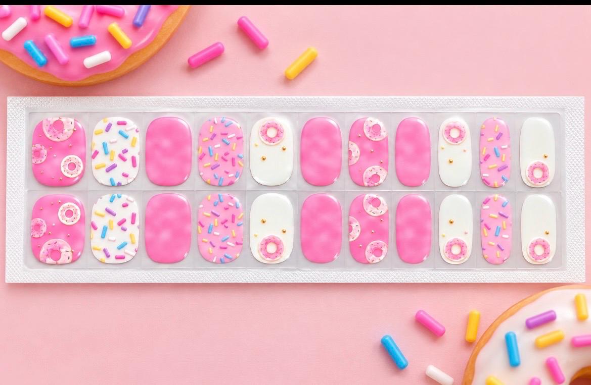 KIDS Nail Wraps No UV Gel- Pretty In Sprinkles