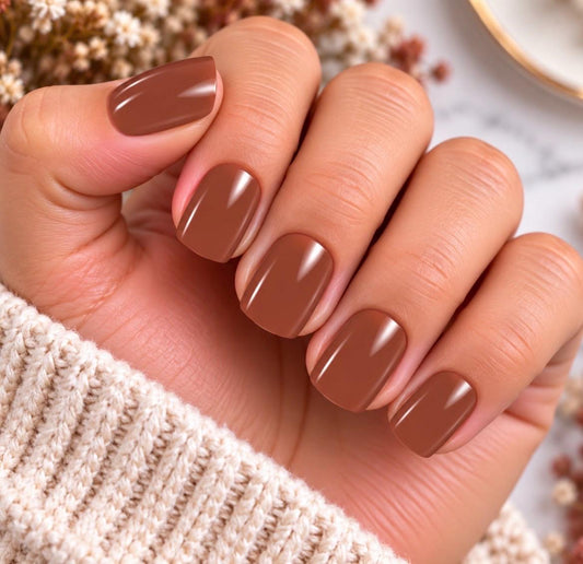 Toasted Cinnamon Nail Wraps No UV Gel