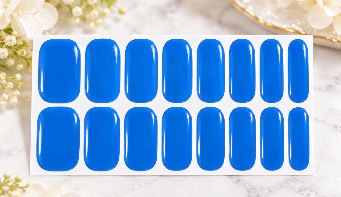 Blue Horizon Nail Polish Strips: Non-Toxic Nail Art