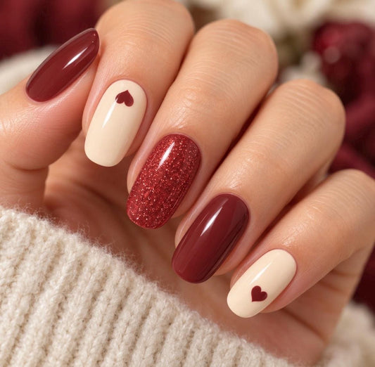 Love In Burgundy Nail Polish Strips: Non-Toxic Nail Art